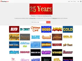 Preview of  flamingtext.com