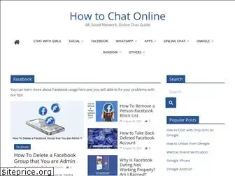 Preview of  howtochatonline.net