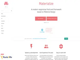 Preview of  materializecss.com