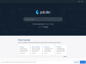 Preview of  pub.dev