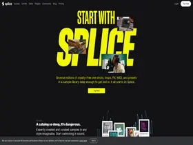 Preview of  splice.com