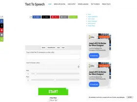 Preview of  textospeech.info