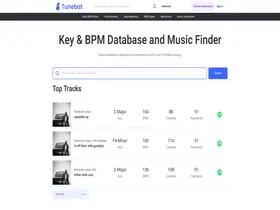 Preview of  tunebat.com