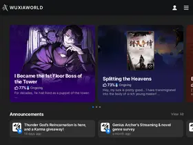 Preview of wuxiaworld.com